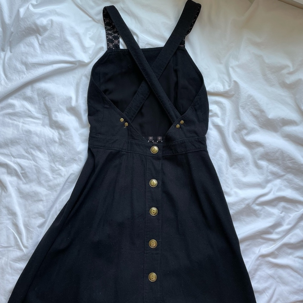 Black Anthropologie midi dress